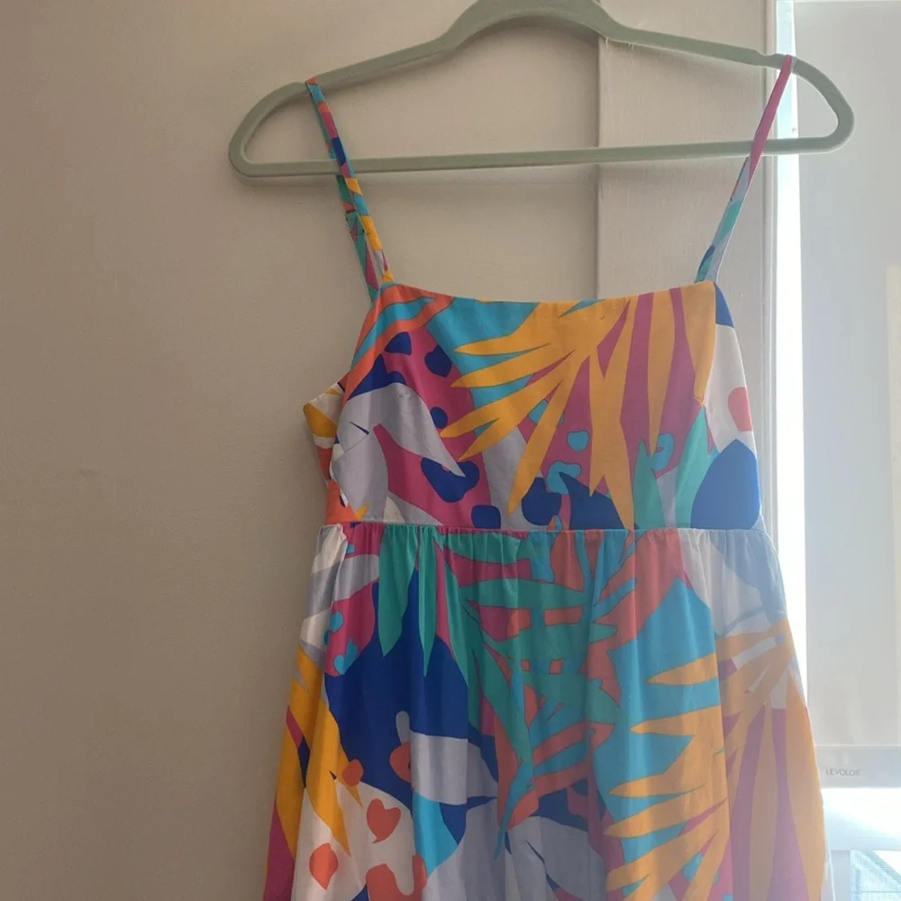 J. Crew maxi tie-back floral dress